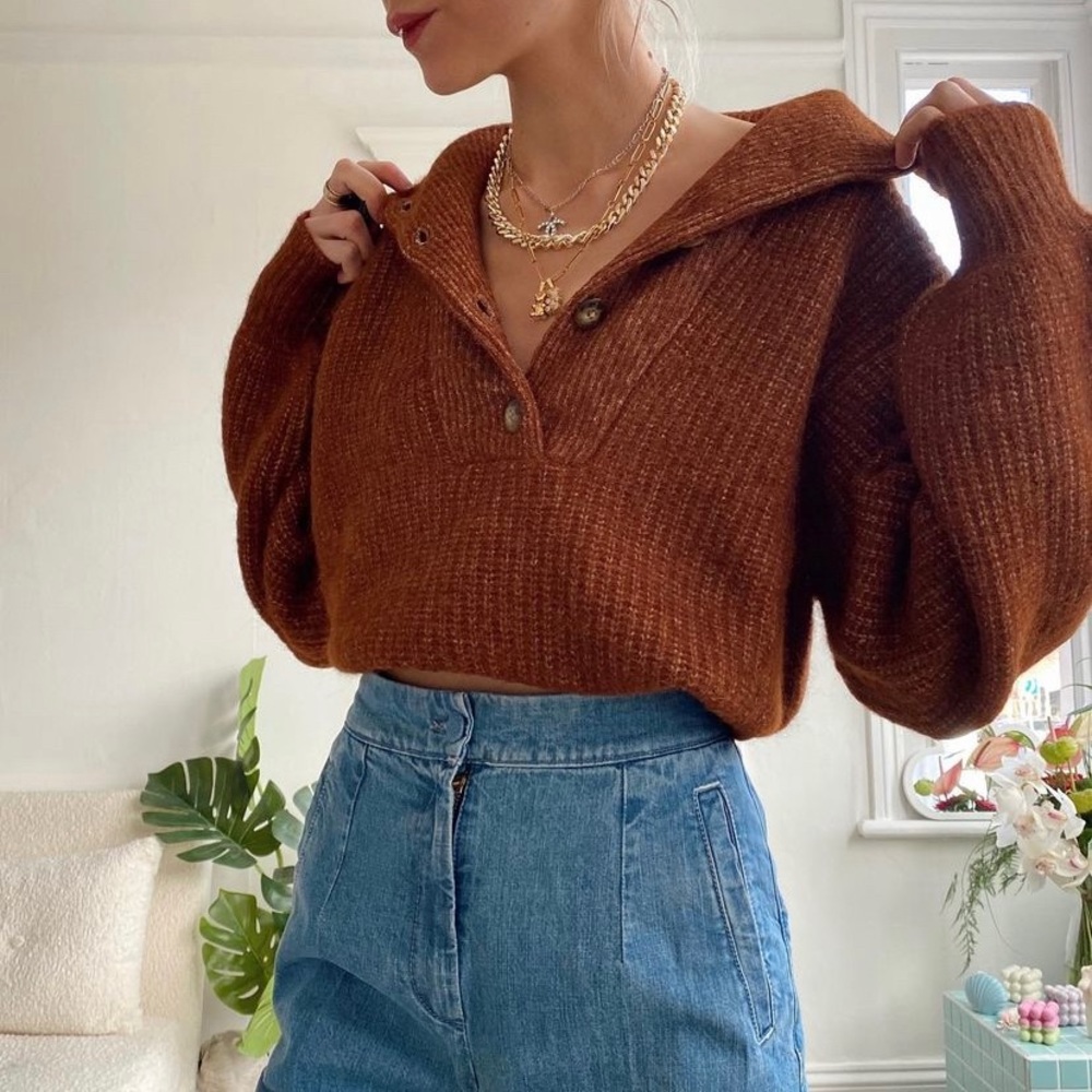 Sezane Micky Jumper - Hazelnut